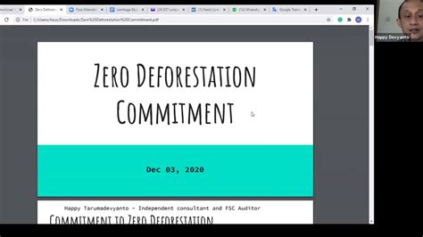 Toward Zero Deforestation Happy Tarumadevyanto Youtube