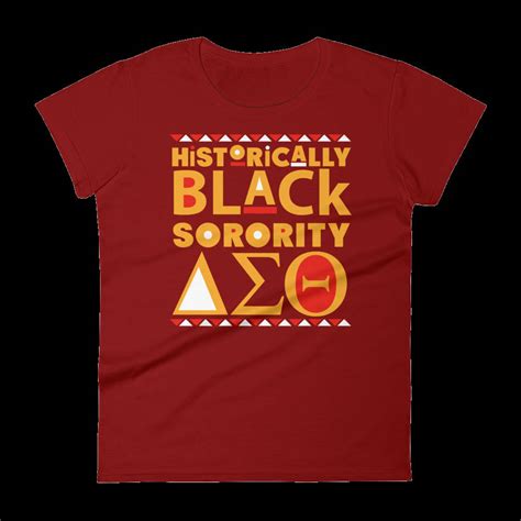 Historically Black Sorority Delta Sigma Theta T Shirt Red Etsy