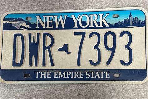 New York The Empire State License Plate Single Plate Ebay