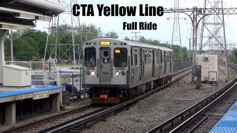Full Ride On The Cta Yellow Line Youtube