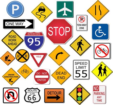 North Carolina Traffic Signs Chart
