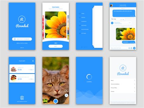 Ui components for flutter, react native, kotlin, & swift. Material Design Android Sketch freebie - Download free ...