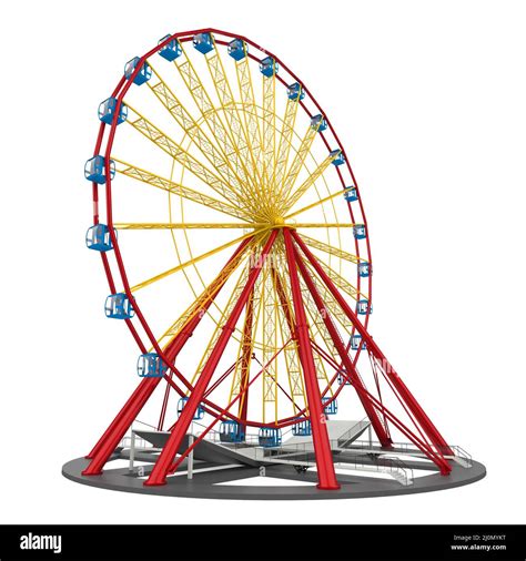 Ferris Wheel Isolated Stock Photo Alamy
