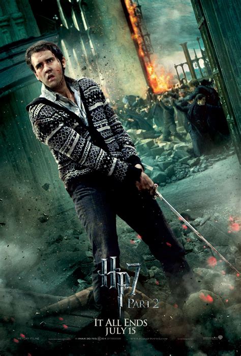 Deathly Hallows Part 2 Action Poster Neville Longbottom Hq Harry
