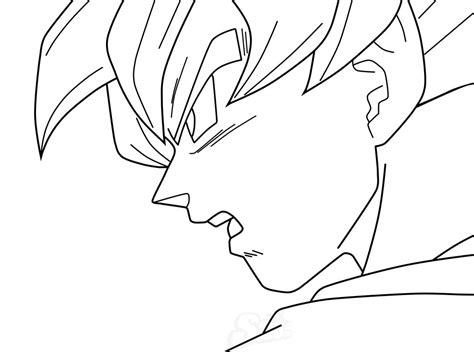 Goku Face Drawing At Getdrawings Free Download