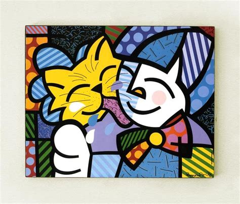 Introducir Imagen Pintura Romero Britto Gato Thptletrongtan Edu Vn