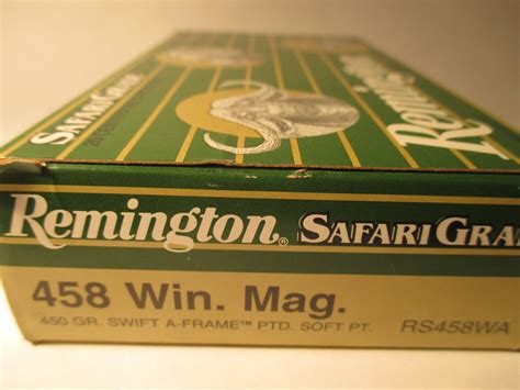 Munition Munition Remington 458 Winchester Magnum A Frame