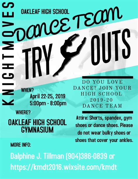 Step Team Tryouts Flyer