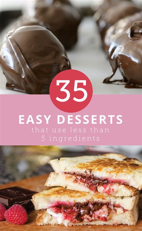 90 Easy Dessert Recipes With 5 Ingredients Or Less