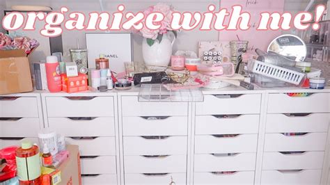 satisfying organize with me makeup organization paige koren youtube