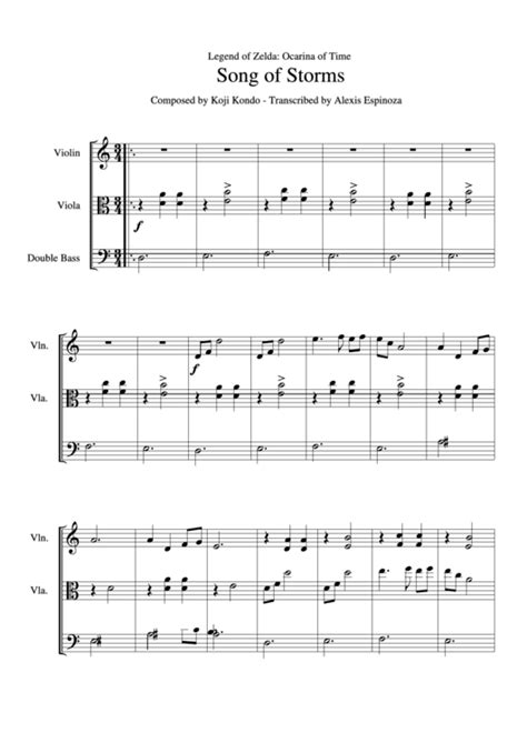 Song of storms the legend of zelda: Song Of Storms - Violin (Legend Of Zelda: Ocarina Of Time) printable pdf download