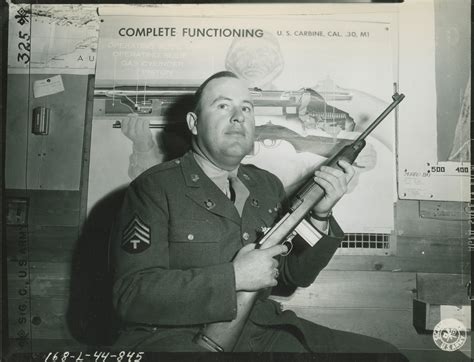 Sharpshooter From Arkansas Holding Carbine And Posing In Front Of