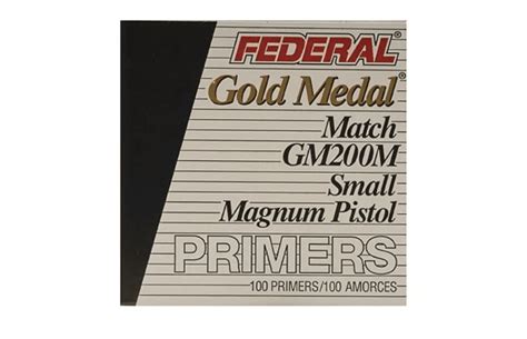 Federal Premium Gold Medal Small Pistol Magnum Match Primers M