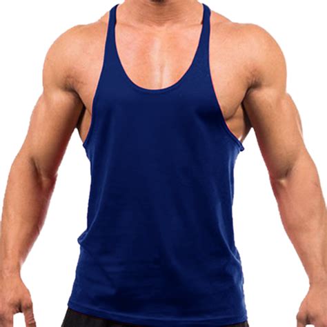 Mens Fitness Sport Vest Singlets T Shirt Bodybuilding Gym Workout Tank Top