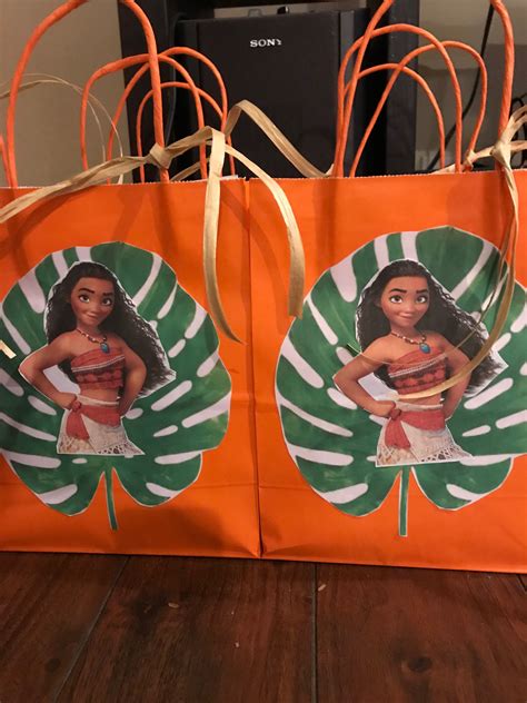 Favor Bags Moana Birthday Party Favor Bags Paper Shopping Bag