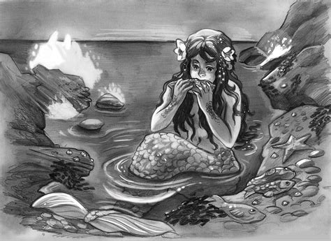 Lunch Time For The Mermaid By Audreymolinatti On Deviantart