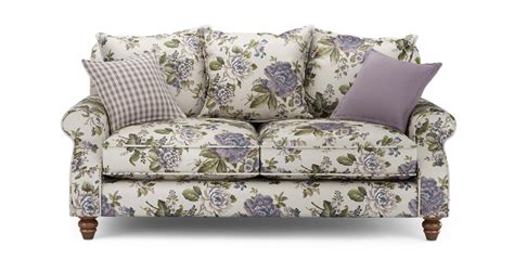 Dfs Floral 2 Seater Sofa Ellie Floral Fabric Floral Sofa Floral Couch Cottage Style Sofa