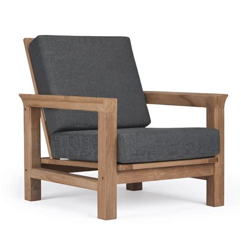 Monterey Teak Outdoor Club Chair Patio Furniture Teak Warehouse