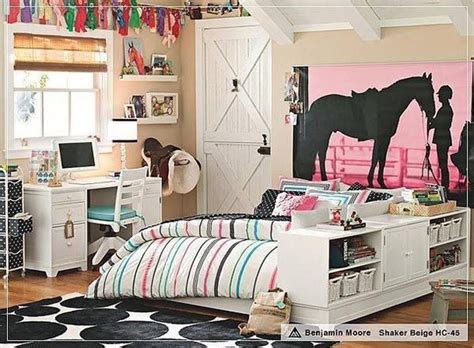 Do not own music // so this didnt really turn out the way io wanted d: Horse themed teenage girl bedroom idea #teengirlbedroom # ...