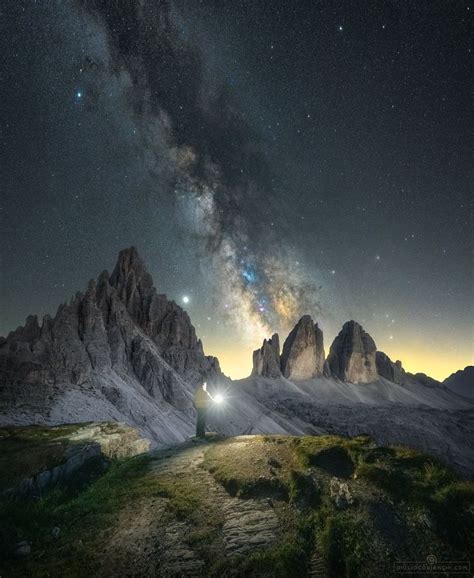 Milky Way Chasers On Instagram Giulio Cobianchi Is At Tre Cime Di