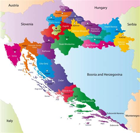 Chorwacja Mapa Turystyczna Mapa Michelin Pakostane Plan Pakostane My