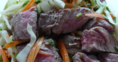 No Onion No Garlic Please Dinner For Two Spicy Thai Beef Salad