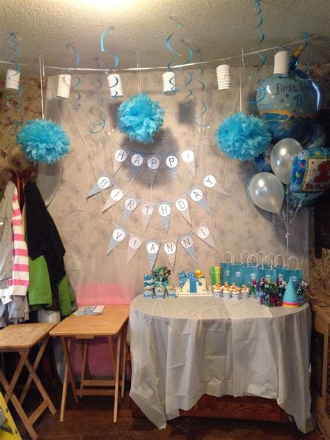 My Sons First Birthday Party We Couldnt Decide On A Theme We Ended