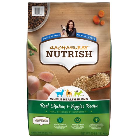 Rachael Ray Nutrish Real Chicken And Veggies Recipe Dry Dog Food 40 Lb