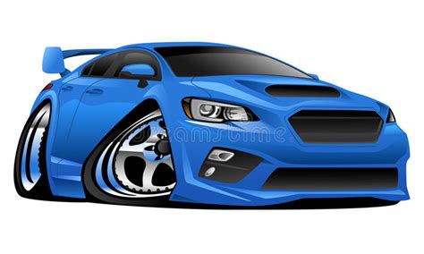 Import Modern Muscle Sports Car Illustration Stock Vector