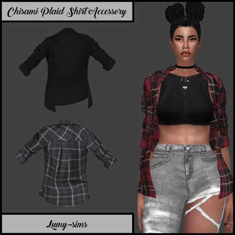 Sims 4 Flannel Shirt Cc Sims 4 Cc Custom Content Clothing