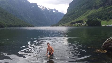 Swimming In The Norwegian Fjords Youtube