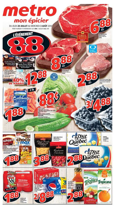 Metro Canada Quebec (QC) Flyer July 28 to August 3 | Metro Flyers & Coupons