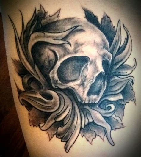 Skull Flower Tattoo Full Body Tattoo Flower Skull Tattoos