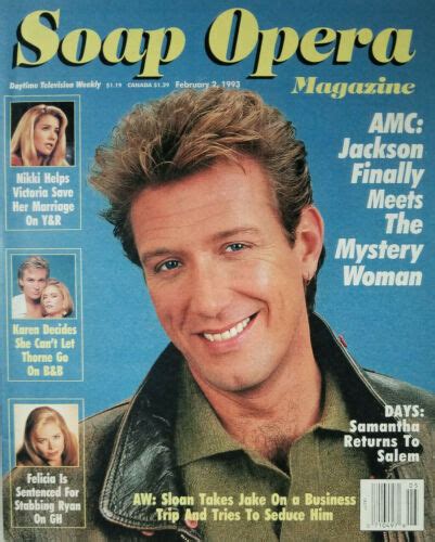 Soap Opera Magazine Feb 2 1993 Jackson Montgomery Amc General