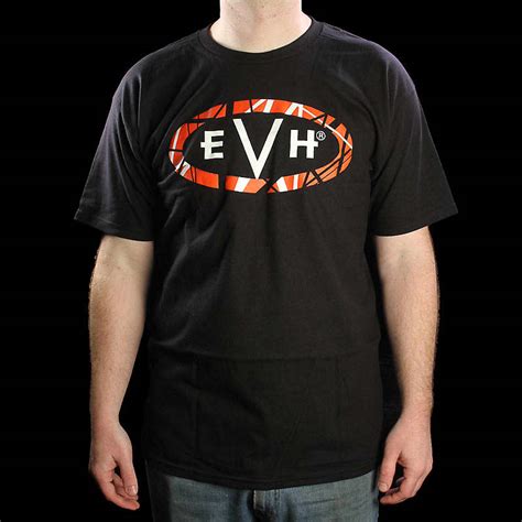 My theory is when in doubt go large! EVH Logo T-Shirt Black (X-Large) | The Music Zoo | Reverb