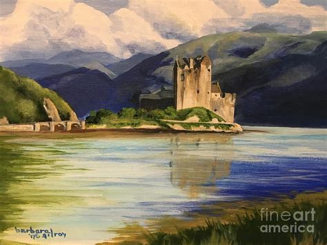Scottish Castle Painting By Barbara Gilroy Fine Art America