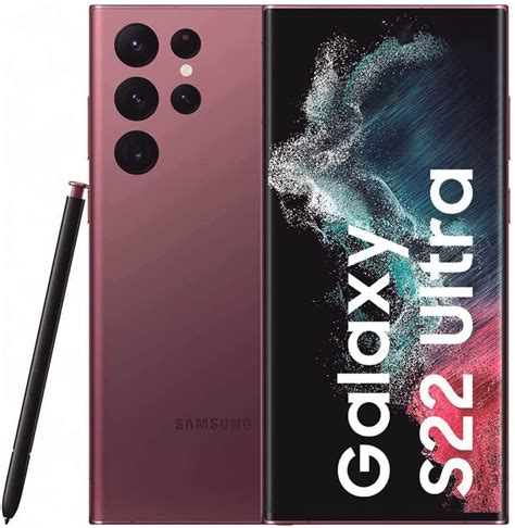 Samsung Galaxy S22 Ultra 5g 8 Gb 128 Gb Dual Sim Burgundy 525