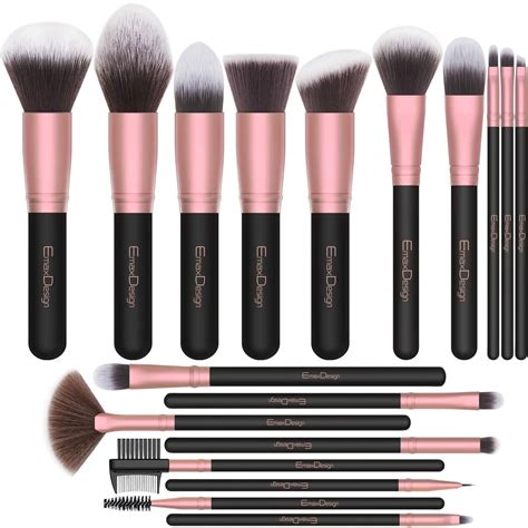 Emaxdesign Makeup Brushes18 Pcs Professional Makeup Brush Set Premium