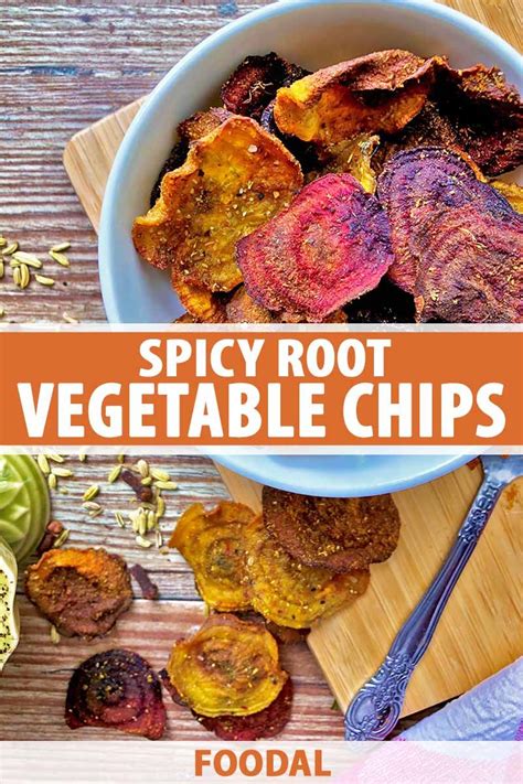 Spicy Root Vegetable Chips Recipe Foodal Recipe Vegetable Chips