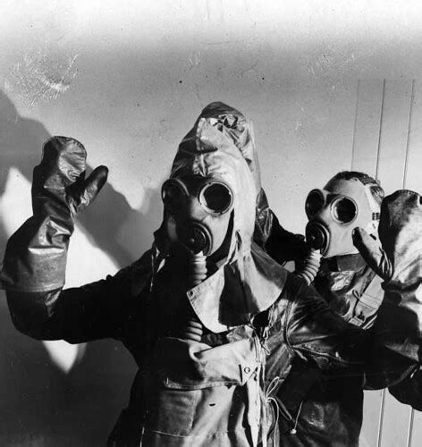 Men Wearing Gas Masks And Protective Clothing Silver Gelat Flickr