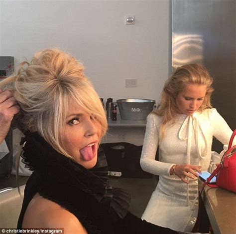 Christie Brinkley Makes Lewd Facial Expression During Photo Shoot With