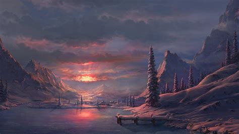 24 Winter Artwork Wallpaper Basty Wallpaper