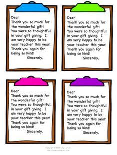Maybe you would like to learn more about one of these? Thank-You Notes From Teachers to Students {FREEBIE ...