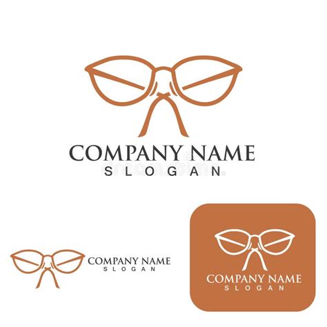 Glasses Logo And Symbol Template Design Element Stock Vector