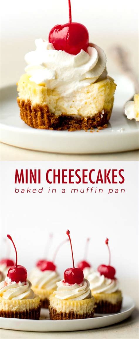 Bake Deliciously Creamy Mini Cheesecakes In A Muffin Pan This Easy