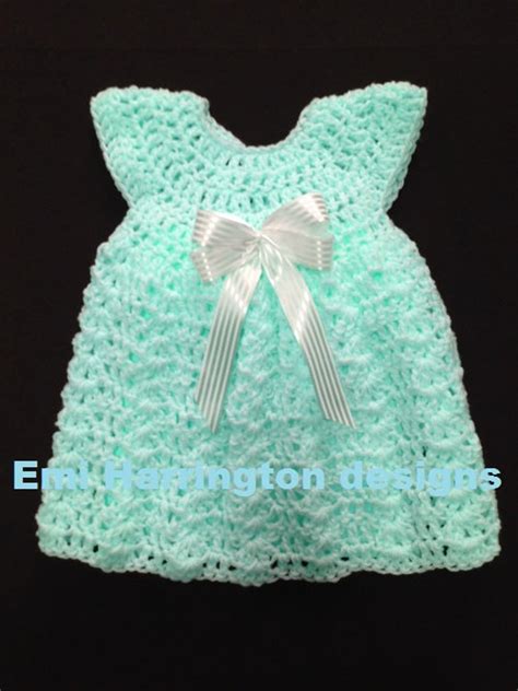 Baby Dress Crochet Pattern Maisie Baby Dress Newborn To 3 Etsy