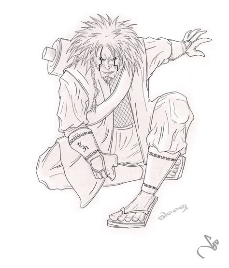 Jiraiya Lineart By Onthego88 On Deviantart