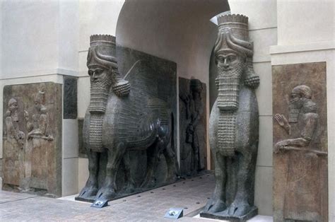 Kunst Uit Mesopotami En Perzi Lamassu Ca Citadel Van