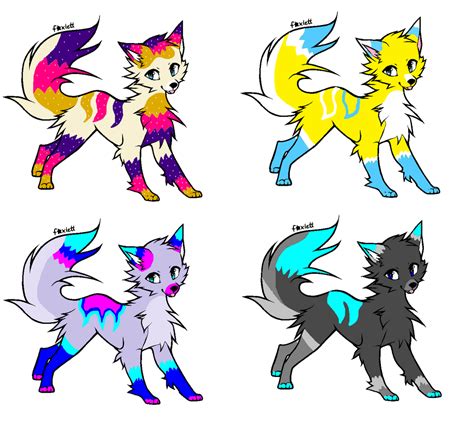 Wolf Adopts 4 Closed By Magiccrystal280 On Deviantart