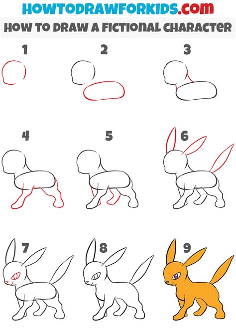 How To Draw A Fictional Character Easy Drawing Tutorial For Kids